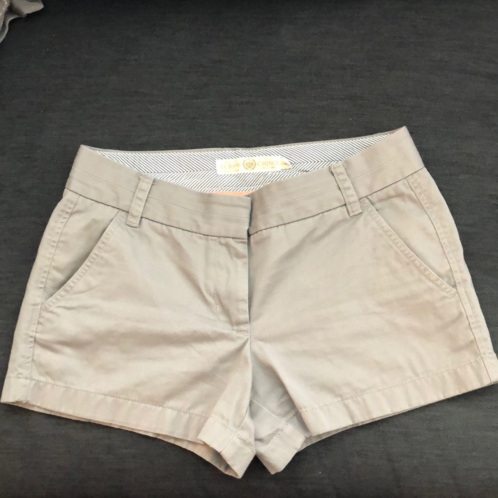 J Crew khaki chino shorts sz 4